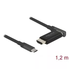   Delock 66685 USB-C / Thunderbolt -> HDMI 2.0 M/M video kábel 1.2m fekete DP Alt Mode