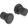Delock USB 2.0 Micro-B-típusú   USB 2.0 Micro-B-típusú beépített csatlakozóval fekete