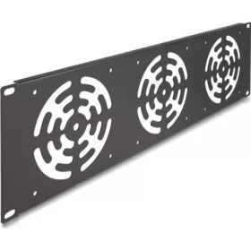   Delock 19  rack takaró 3 ventilátor számára 120 x 120 mm méretű 3U sötétszürke