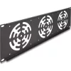 Delock 19  rack takaró 3 ventilátor számára 120 x 120 mm méretű 3U sötétszürke