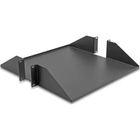   Delock 19  kétoldalas polc akár 46 kg teherbírással 500 mm mélységtől 2U sötétszürke