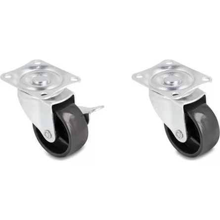 Delock 2 x 2 db.-os görgőkerék szett O 50 mm (átmérőjű) terhelési képesség akár 90 kg