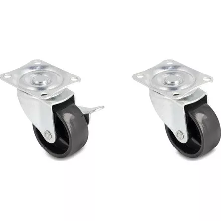 Delock 2 x 2 db.-os görgőkerék szett O 50 mm (átmérőjű) terhelési képesség akár 90 kg