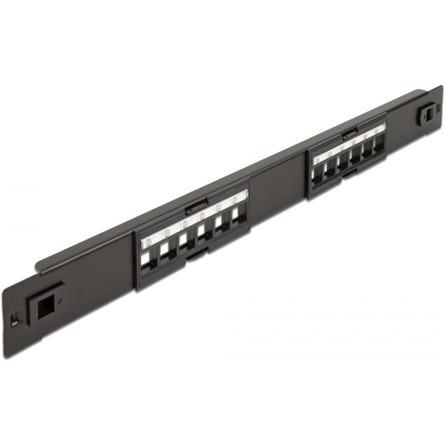 Delock 19  Keystone Patch Panel 12 portos eszközmentes