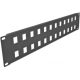Delock 19  24 portos fekete Keystone Patch Panel 2U