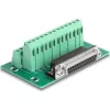 Delock D-Sub 25 tűs anya - Terminal Block DIN sínhez