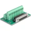 Delock D-Sub 25 tűs anya - Terminal Block DIN sínhez