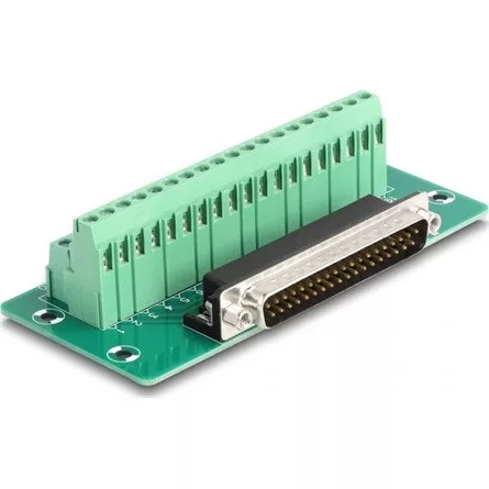 Delock D-Sub 37 tűs apa - Terminal Block DIN sínhez