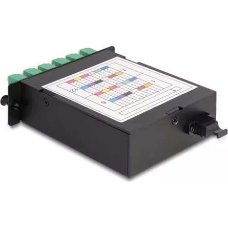 Delock Üvegszálas HD (nagy sűrűségű) kazetta MPO apa - 12 db. LC Duplex anya, 24 üvegszál,