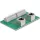 Delock RJ45 2 db. anya - 2 db. Terminal block nyomógombbal hajlított DIM sínhez