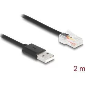 Delock USB-A 2.0 -> RJ50 M/M adatkábel 2m fekete