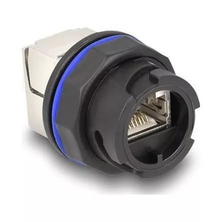 Delock RJ45 Cat.6A beépített csatlakozó LSA kapcsolattal fekete