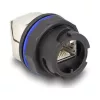 Delock RJ45 Cat.6A beépített csatlakozó LSA kapcsolattal fekete