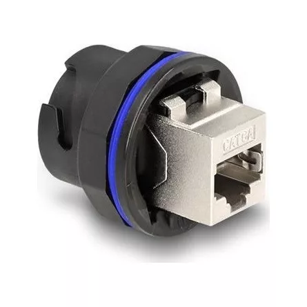 Delock RJ45 Cat.6A beépített csatlakozó fekete