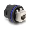 Delock RJ45 Cat.6A beépített csatlakozó fekete