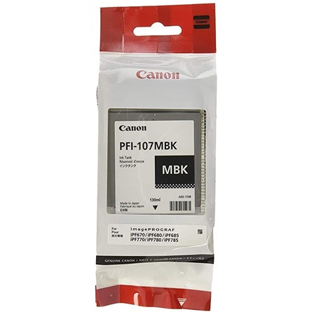 Canon PFI-107 Matte Black tintapatron fekete