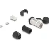 Delock RJ45 moduláris dugasz Cat.6A átvezető csatolóval és védősapkával