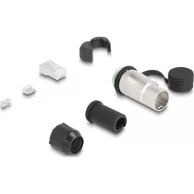   Delock RJ45 moduláris dugasz Cat.6A átvezető csatolóval és védősapkával