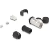 Delock RJ45 moduláris dugasz Cat.6A átvezető csatolóval és védősapkával