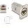 Delock D-típusú RJ45 beépített csatlakozó Cat.6A STP fém