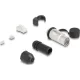 Delock RJ45 moduláris dugasz Cat.6A átvezető csatolóval és védősapkával IP66 por- és vízbiztos