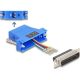 Delock D-Sub 25-tűs dugó   RJ12 anya összekötő adapter kék