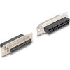 Delock D-Sub 25-tűs anya   RJ12 anya összekötő adapter piros