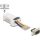 Delock D-Sub 9-tűs dugó   RJ45 anya összekötő adapter fehér