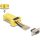 Delock D-Sub 9-tűs anya   RJ45 anya összekötő adapter sárga