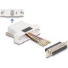 Delock D-Sub 25-tűs anya   RJ45 anya összekötő adapter fehér