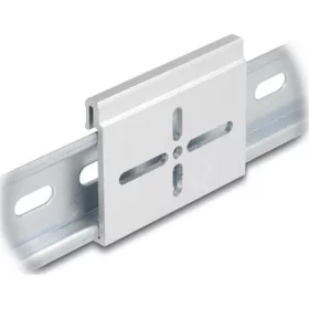   Delock Alumínium beépítő csipesz DIN sínhez 60,0 x 47,8 mm ezüst színű