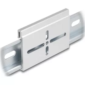   Delock Alumínium beépítő csipesz DIN sínhez 70,0 x 47,8 mm ezüst színű