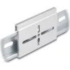 Delock Alumínium beépítő csipesz DIN sínhez 70,0 x 47,8 mm ezüst színű