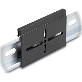   Delock Alumínium beépítő csipesz DIN sínhez 70,0 x 47,8 mm ezüst fekete