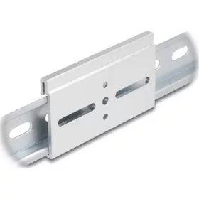   Delock Alumínium beépítő csipesz DIN sínhez 80,0 x 47,8 mm ezüst színű