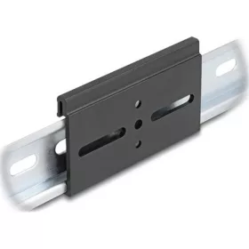   Delock Alumínium beépítő csipesz DIN sínhez 80,0 x 47,8 mm ezüst fekete