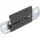 Delock Alumínium beépítő csipesz DIN sínhez 80,0 x 47,8 mm ezüst fekete