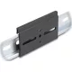 Delock Alumínium beépítő csipesz DIN sínhez 80,0 x 47,8 mm ezüst fekete