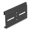 Delock Alumínium beépítő csipesz DIN sínhez 80,0 x 47,8 mm ezüst fekete