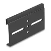 Delock Alumínium beépítő csipesz DIN sínhez 80,0 x 47,8 mm ezüst fekete