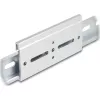 Delock Alumínium beépítő csipesz DIN sínhez 100,0 x 47,8 mm ezüst színű