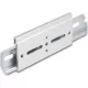 Delock Alumínium beépítő csipesz DIN sínhez 100,0 x 47,8 mm ezüst színű