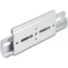Delock Alumínium beépítő csipesz DIN sínhez 100,0 x 47,8 mm ezüst színű