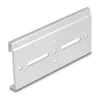Delock Alumínium beépítő csipesz DIN sínhez 100,0 x 47,8 mm ezüst színű