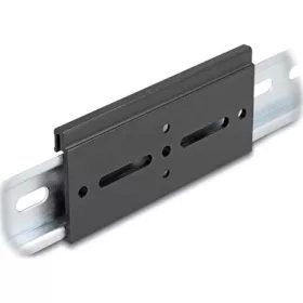   Delock Alumínium beépítő csipesz DIN sínhez 100,0 x 47,8 mm ezüst fekete