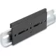 Delock Alumínium beépítő csipesz DIN sínhez 100,0 x 47,8 mm ezüst fekete