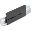 Delock Alumínium beépítő csipesz DIN sínhez 100,0 x 47,8 mm ezüst fekete