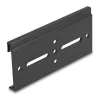 Delock Alumínium beépítő csipesz DIN sínhez 100,0 x 47,8 mm ezüst fekete