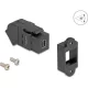 Delock Mini DisplayPort panel tartó anya - DisplayPort anya 45 -ban hajlított 8K 30 Hz fekete