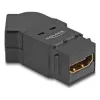 Delock HDMI panel tartó anya - HDMI anya 45 -ban hajlított 8K 60 Hz fekete
